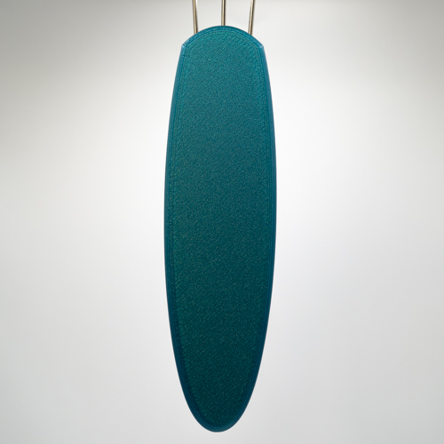 Solid teal Cordsmith. This filament has a slight metallic sheen to it.